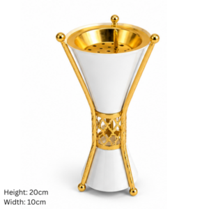 Bakhoor Burner - White/Gold