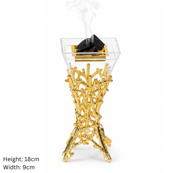 Bakhoor Burner - Gold (perspex)